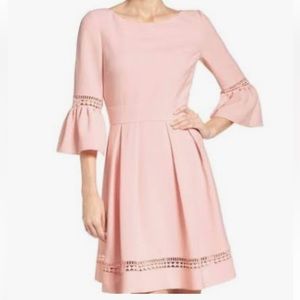 Eliza J. Pink Bell Sleeve dress - NWT size 14